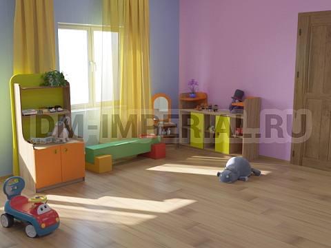 Оснащение детских садов, Мягкие модули, Комплект мебели Скамья ММ-ММ-008