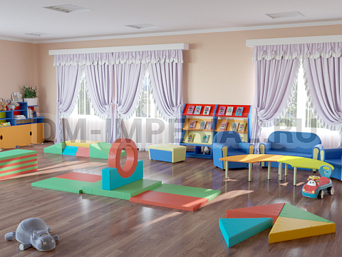 Оснащение детских садов, Мягкие модули, Складной мат 2 ММ-СМ-04.009