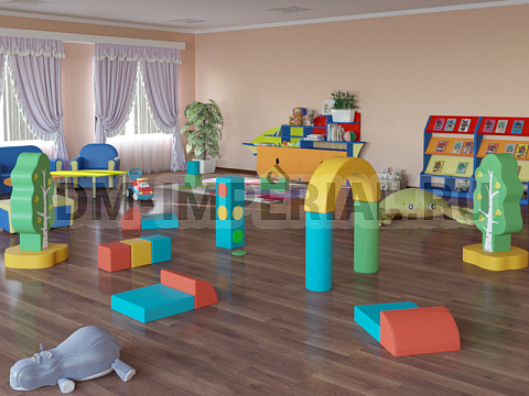 Оснащение детских садов, Мягкие модули, Контурная игрушка Березка ММ-КИ-026