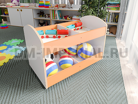 Оснащение детских садов, Игровая мебель, Тележка для пособий ИМ-062
